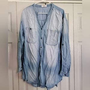 NWOT Zenana blue jean tunic